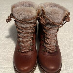 Brown Fur-Lined Women's Boots